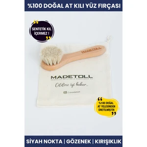 Doğal At Kılı Yüz Fırçası