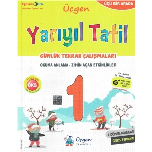 Üçgen Yayınları 1. Sınıf Yarıyıl Tatil Günlük Tekrar Çalışmaları