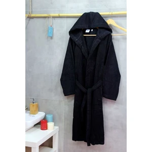 Aday Kapşonlu Bornoz %100 Pamuk