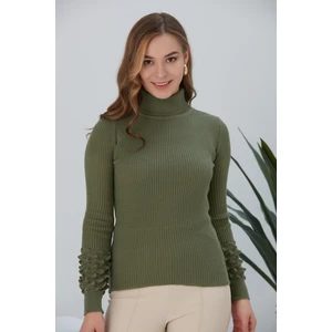 Kadın Balıkçı Yaka Triko Kazak