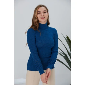 Kadın Balıkçı Yaka Triko Kazak