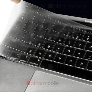 MacBook Air 13 M1 2021 A2337 Uyumlu Şeffaf Klavye Koruyucu Türkçe Q Silikon Ped Trasparan