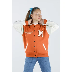 Dmb Boys & Girls 8-14 Yaş  Şardonlu Kalın Kız Çocuk Kolej Ceket Hırka