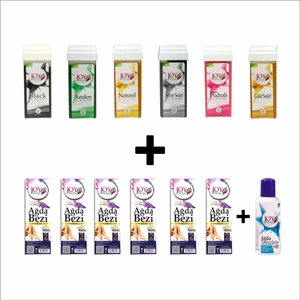 Joy Wax 6'lı Kartuş Ağda , 6'lı 2mt Bez, 125ML Yağ