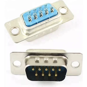 Rob Ada  9 Pin Erkek D-Sub Konnektör Db9 Lehim Tipi RS232 Seri Pc