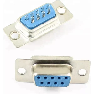 Rob Ada  9 Pin Dişi D-Sub Konnektör Db9 Lehim Tipi RS232 Seri Pc