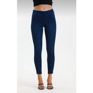 Moda Mark Real Kadın Kot Tayt Pantolon Beli Lastikli / Toparlayıcı /yüksek Bel /büyük-Küçük-Beden Konfor Kesim