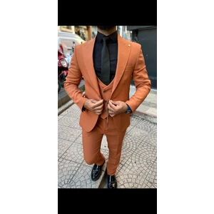 Slimfit Yelekli Takım Elbise