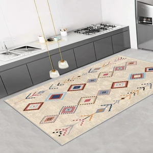 Thalia Home Dijital Baskılı Kaymaz Taban Yıkanabilir Mutfak Halısı Salon Halısı Yolluk