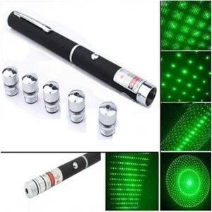 5 Başlıklı Üzel Kutusunda Yeşil Lazer Green Laser Poınter
