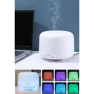 500 ml Ultrasonik Oda Hava Nemlendirici Buhar Makinesi ve Aroma Difüzörü 7 Renk Ledli Kumandasız