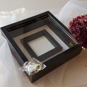 Verda Çerçeve 25 x 25 cm Siyah Renkli Fotoğraf Bölümlü Ledli Çerçeve