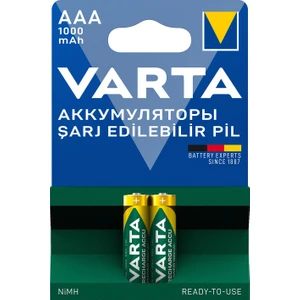 Ata Elektronik Kumandalar Için Yeni Seri Varta 1000 Ince Aaa Şarj Edilebilir Pil  Aaa Ince Şarzlı Pil 1000 Varta 1000 Ince Şarjlı Pil 1000 Mah 2'li Paket 1 Kart 2 Adet Aaa