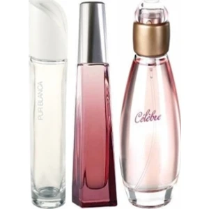 Celebre Edt 50 ml Kadın + Surrender Edt 50 ml Kadın + Purblanca Edt 50 ml Kadın Parfüm 4567213