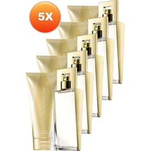 Attraction Kadın Parfüm ve Vücut Losyonu Hediye Paketi Beşli Set