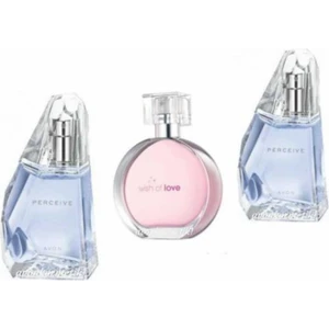 2 Adet Perceıve 50 ml Edp + Wish Of Love 50 ml Edt 3lü Kadın Parfüm Seti