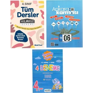 Tudem Yayınları 4. Sınıf  Bloktest Deneme Seti Açı Ankara Karması Deneme Deneme Seti