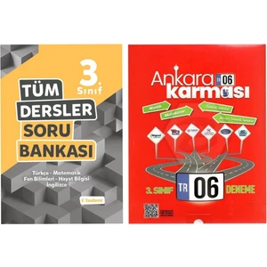 Tudem Yayınları 3. Sınıf Tüm Dersler Soru Bankası + Deneme Seti (Ciltli)