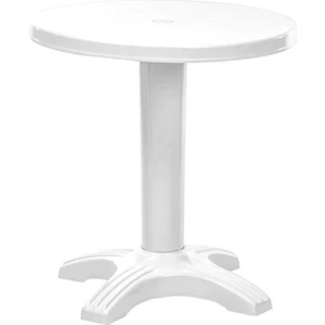 Standart Yükseklikte Yuvarlak Pvc Masa Demonte Plastik Masa Ø60, Yükseklik:72 Orta Kısım Çıkabilir