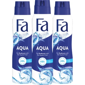 Aqua Deodorant 150 Ml X 3 Adet