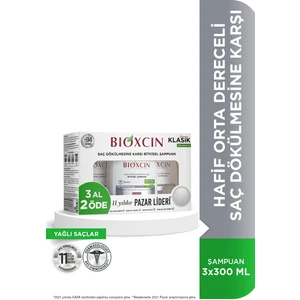 Genesis Yağlı Saçlar Için Şampuan 3x300 Ml Klasik