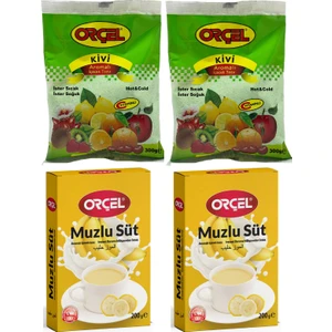 2 Muzlusüt 200 gr + 2 Kivi 300 gr. Aromalı Içecek Tozu Oralet Çay 4 Adet