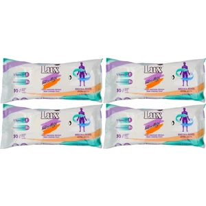 Lüx Hasta Vücut Temizleme Islak Mendil Havlu 50 Yaprak Xl (4 Lü Set)