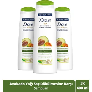 Saç Bakım Şampuanı Avokado Özü Bakım 400 Ml X3 Adet