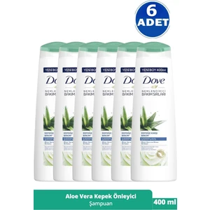 Aloe Vera Kepek Şampuan 400 Ml 6 Adet Dove Aloe Vera 400