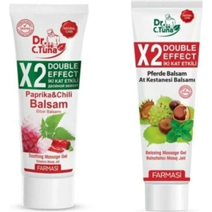 Dr.c.tuna Çift Etkili At Kestanesi Masaj Jeli 250 Ml+Çift Etkili Biberli Balsam 250 ml Set