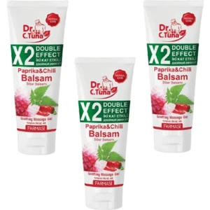 Dr C Tuna Iki Kat Etkili Biberli Masaj Jeli 250 ml x 3lü Set