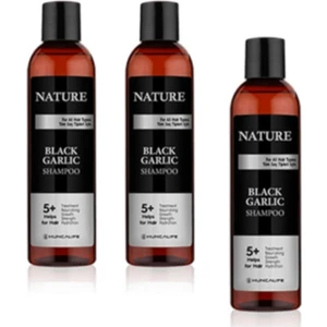 Nature Siyah Sarımsaklı Şampuan 350 Ml (3adet)
