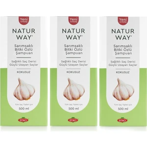 Sarımsaklı Bitki Özlü Şampuan 500 Ml - 3 Adet