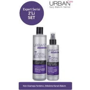 Urban Care Expert Biotin&Caffeine Şampuan+ Saç Tonic Sprey 2'Li Set