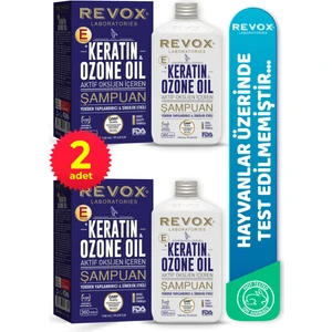 Keratin & Ozon Oil Aktif Oksijen Içeren Saç Bakım Şampuanı 2'Li Set