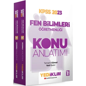 Yediiklim Yayınları ÖABT 2023 Fen Bilimleri Öğretmenliği Konu Anlatım Seti 2 Cilt
