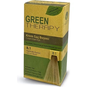 Green Therapy Krem Saç Boyası 8.1 Açık Küllü Kumral Saç Boyası