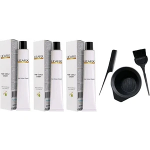 7.65 Lal Kızılı 3'Lü Krem Tüp Boya - 60 Ml + Boyama Seti
