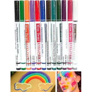 Roesıa Rose Cosmetics Miss 12'li Renkli Eyeliner & Pen 12 Color Eyeliner