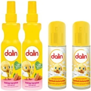 Badem Özlü Kolay Tarama Saç Spreyi 200 ml 2 Adet-Bebek Kolonyası Bıcı Bıcı Kokulu 150 Ml-2 Ad