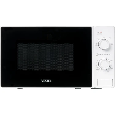 Vestel MD 20 YMB 20 Litre Mikrodalga Fırın 700 W Beyaz Düğmeli Kontrol Paneli