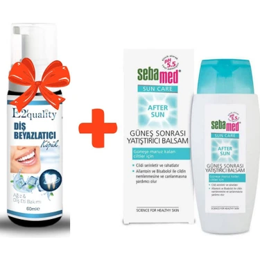 E2'quality Diş Beyazlatıcı Köpük + Sebamed After Sun Balsam 150 ml Güneş Sonrası