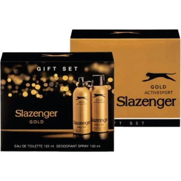 Slazenger Gold Edt 125 ml 150 ml Erkek Deodorant Kofre Set
