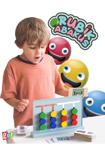 Go Toys Rubik Abaküs Montessori Zeka Oyunu Eğitici Oyuncak