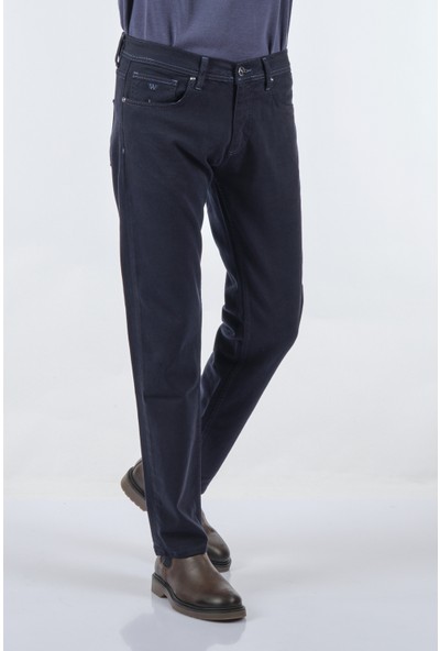 Wemsey Duble Paça Normal Bel Lacivert Erkek Pantolon WSK25PN47113