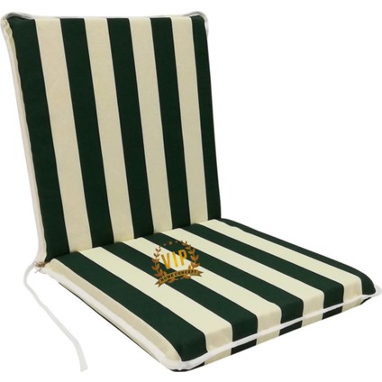 Sandalye Minderi 2 Adet Arkalıklı Büyük Fermuarlı Yıkanabilir Yeşil-Beyaz fiyatları