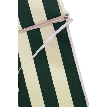 Sandalye Minderi 2 Adet Arkalıklı Büyük Fermuarlı Yıkanabilir Yeşil-Beyaz fırsatları