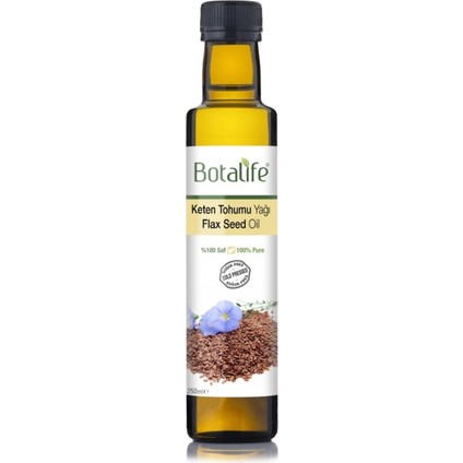 %100 Saf Keten Tohumu Yağı 250ML Soğuk Pres (Linum Usitatissimum)