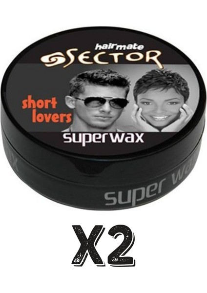 Hairmate Superwax Islak Görünüm Siyah Wax 150 Ml 2 Adet