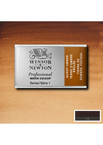 Professional Sulu Boya Tam Tablet Burnt Umber 076 S.1